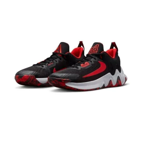 Nike Men's Basketball Three Quarters Tall, Black University Red Wolf Grey, 7.5 - Picture 5 of 7